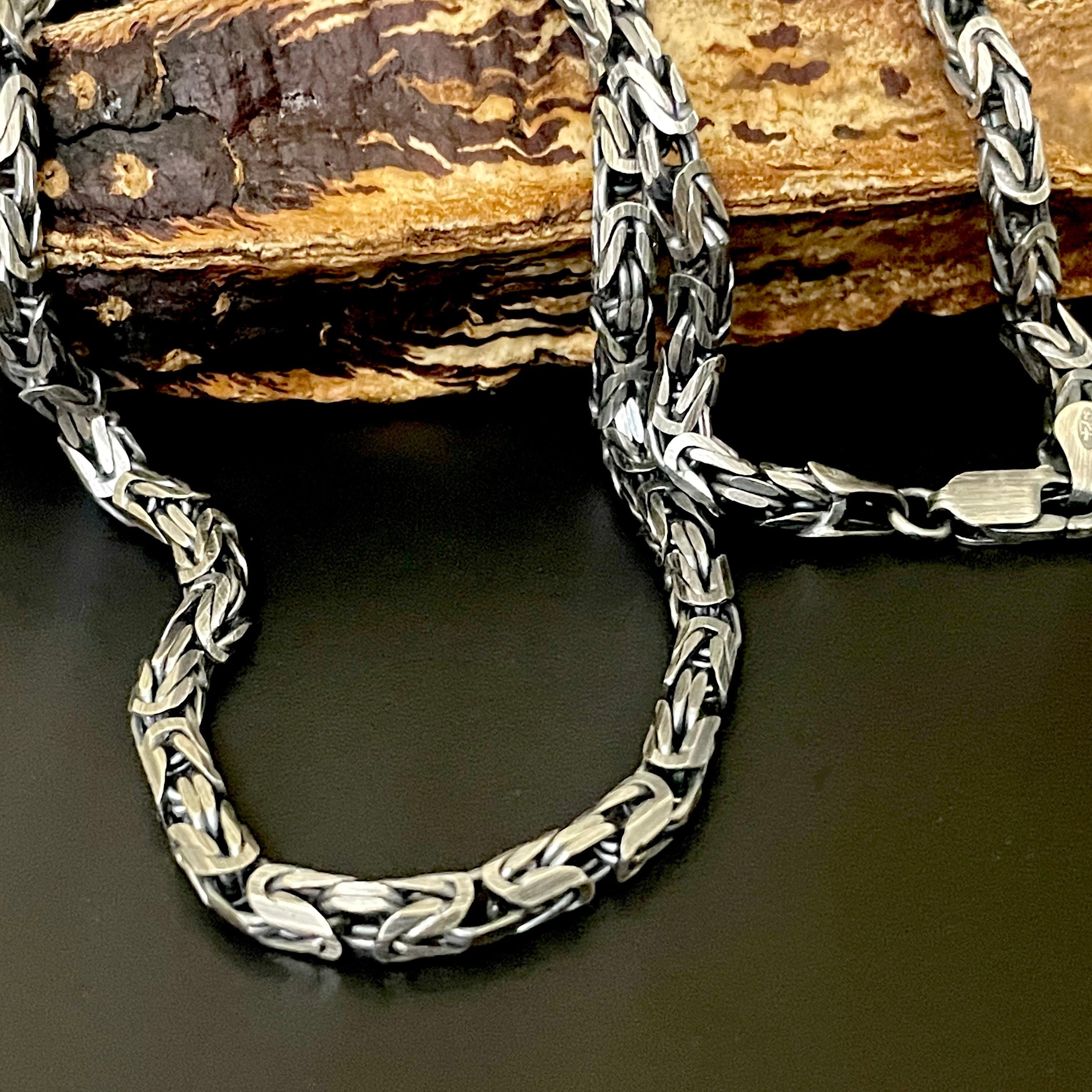 silver chains oxidized