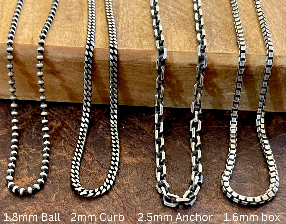 Mens Garnet Pendant Necklace | Mens January Birthstone Necklace