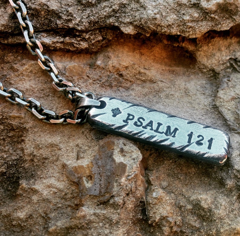 Mens Personalized Bar Necklace | Sterling Silver Bar Necklace | Custom - Ella Joli