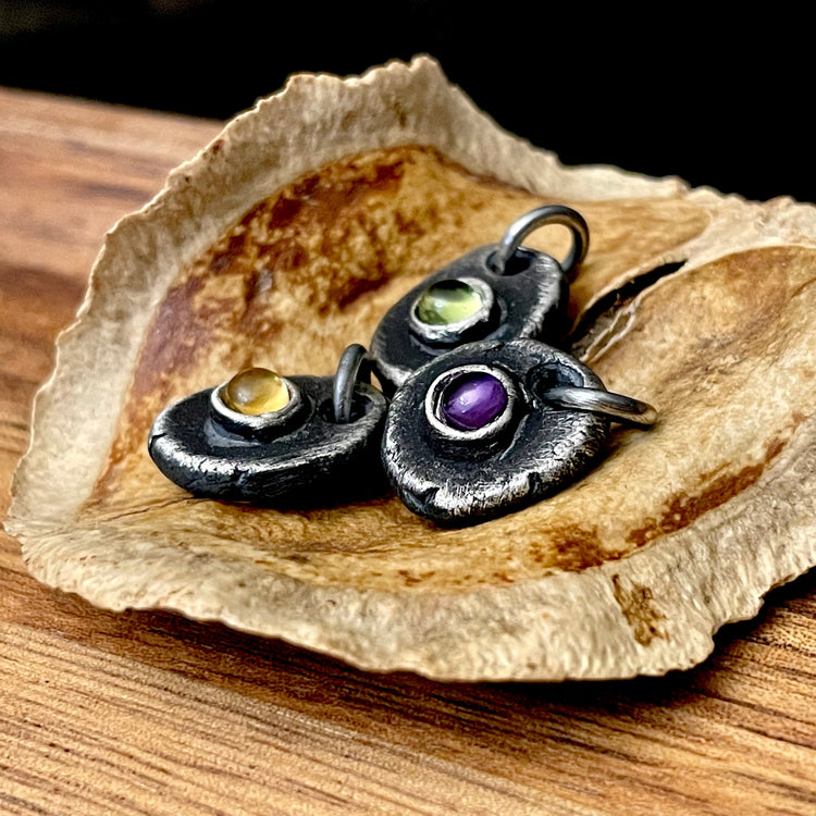 Mens Gemstone Pendants Handcrafted in the USA Artisan Jewelry by EllaJoli