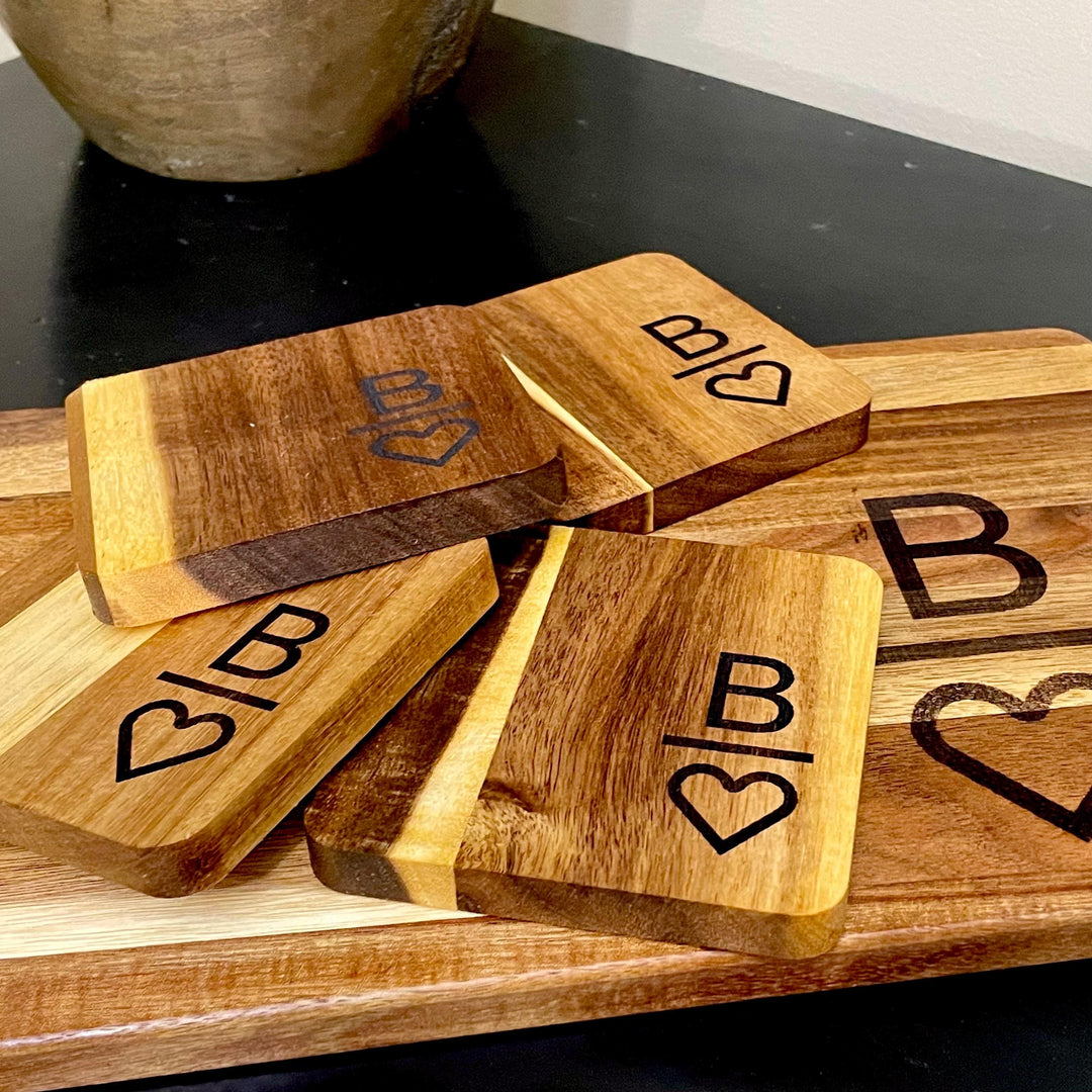 Engraved Ranch Brand Cutting or Charcuterie Board Gift Set