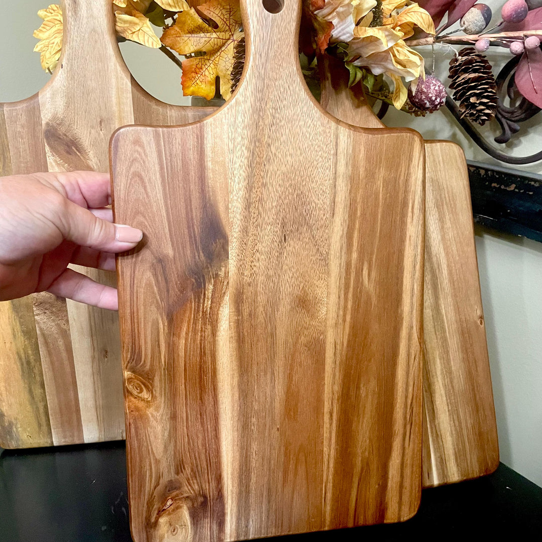 Engraved Ranch Brand Cutting or Charcuterie Board Gift Set