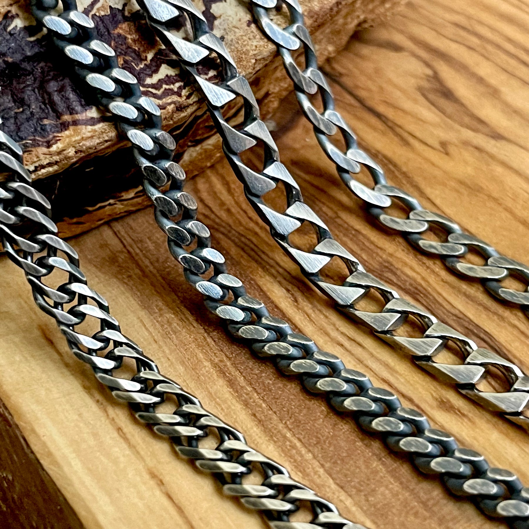 thumbnail image 2 of Trendsmax 6mm Silver Stainless Steel Cuban Curb Chain Necklace For Men – 18-30 Inch Adjustable, Lobster Clasp, Nickel-Free 2 of 5