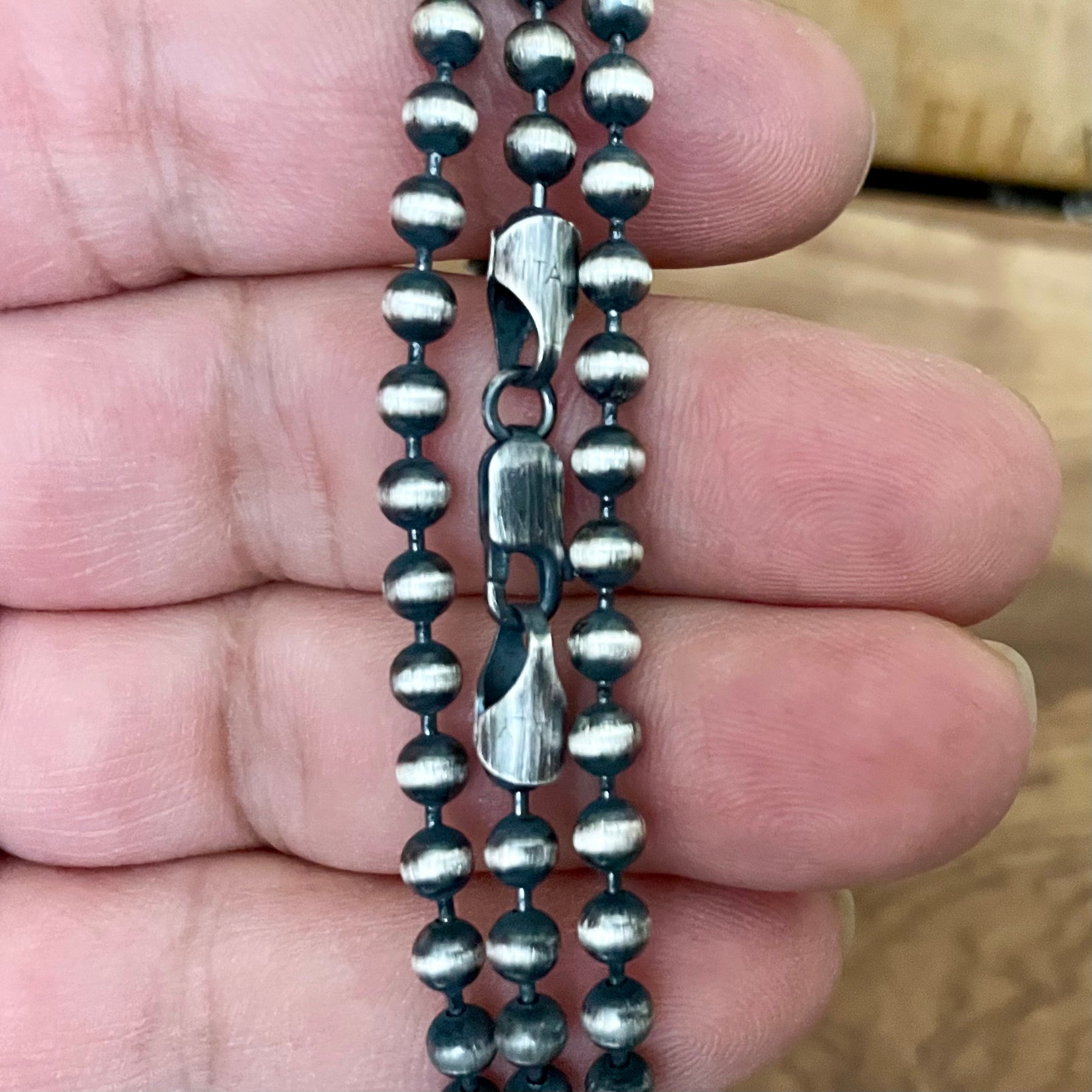 Sterling Silver Ball Chain | Silver Bead Necklace – Ella Joli
