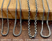 Citrine Pendant Necklace for Men | Mens Novemeber Birthstone Jewelry