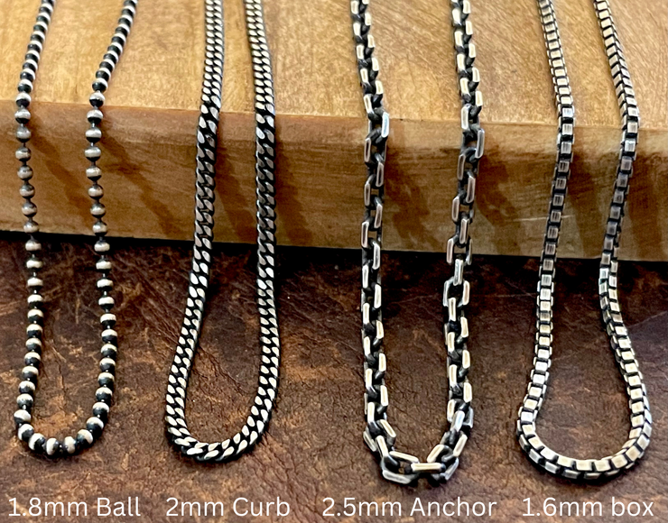 Blue Sapphire Pendant Necklace for Men | Mens Sapphire Necklace