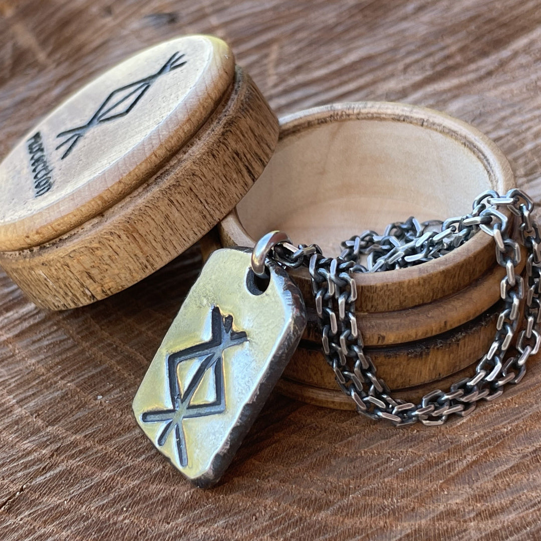 Custom Viking Pendant | Norse Bind Runes Viking Jewelry
