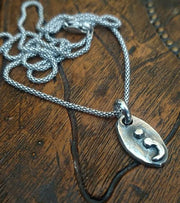 Semi Colon Necklace Pendant | Sterling Silver Semicolon Jewelry
