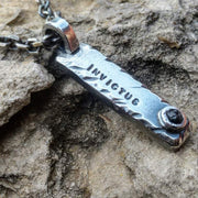 Mens Diamond Necklace Pendant | Diamond Bar Pendant | Diamond Jewelry - Ella Joli 