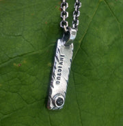 Mens Diamond Necklace Pendant | Diamond Bar Pendant | Diamond Jewelry - Ella Joli 