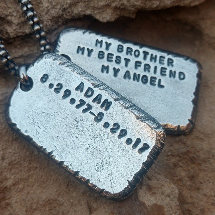Mens Dog Tags Personalized Engraved