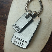 Mens Personalized Pendant | Custom Necklace Pendants | Dog Tags & Bars - Ella Joli 