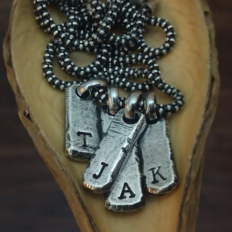 Mens Personalized Pendant | Custom Necklace Pendants | Dog Tags & Bars - Ella Joli 