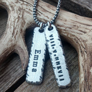 Mens Personalized Pendant | Custom Necklace Pendants | Dog Tags & Bars - Ella Joli 